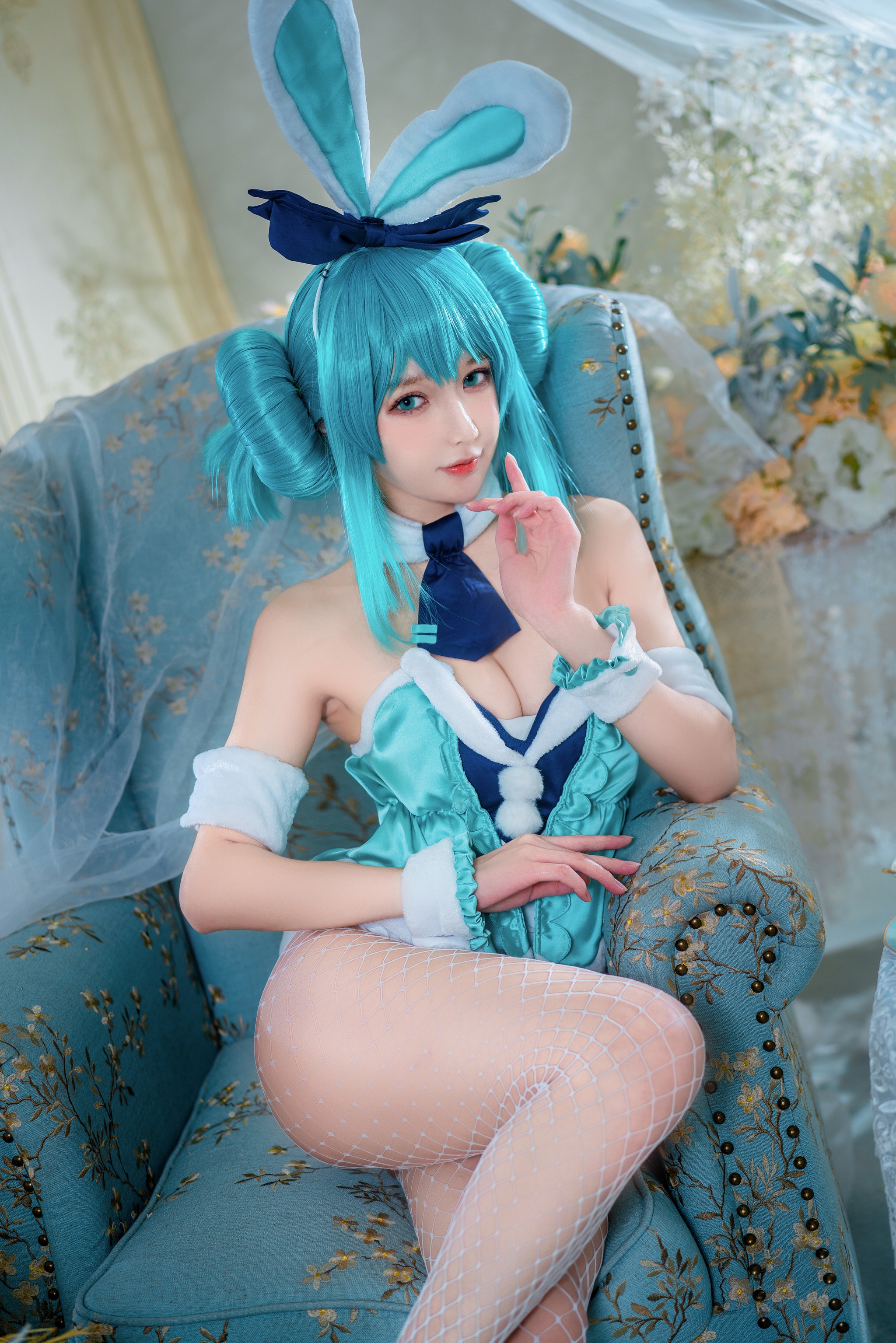 图片[1]-阿包也是兔娘 – NO.030 白兔miku [28P]-XikXak
